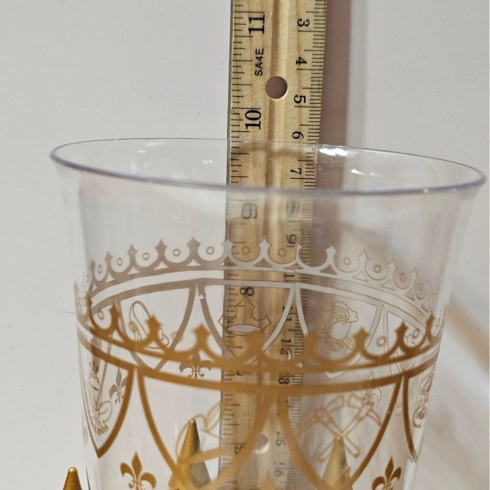 Disney Beauty & The Beast Castle Goblet Set of 2 With LED Light-Up Base - Picture 7 of 10